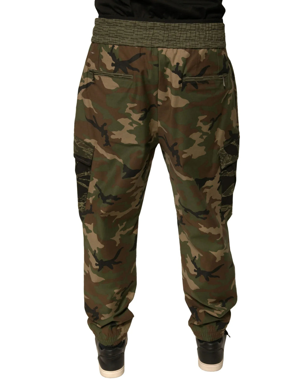 Dolce & Gabbana Multicolor Camouflage Cargo Sweatpants Pants - Zeiniez