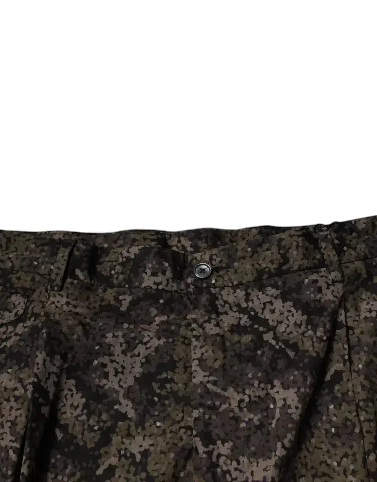 Dolce & Gabbana Multicolor Camouflage Men Dress Pants - Zeiniez