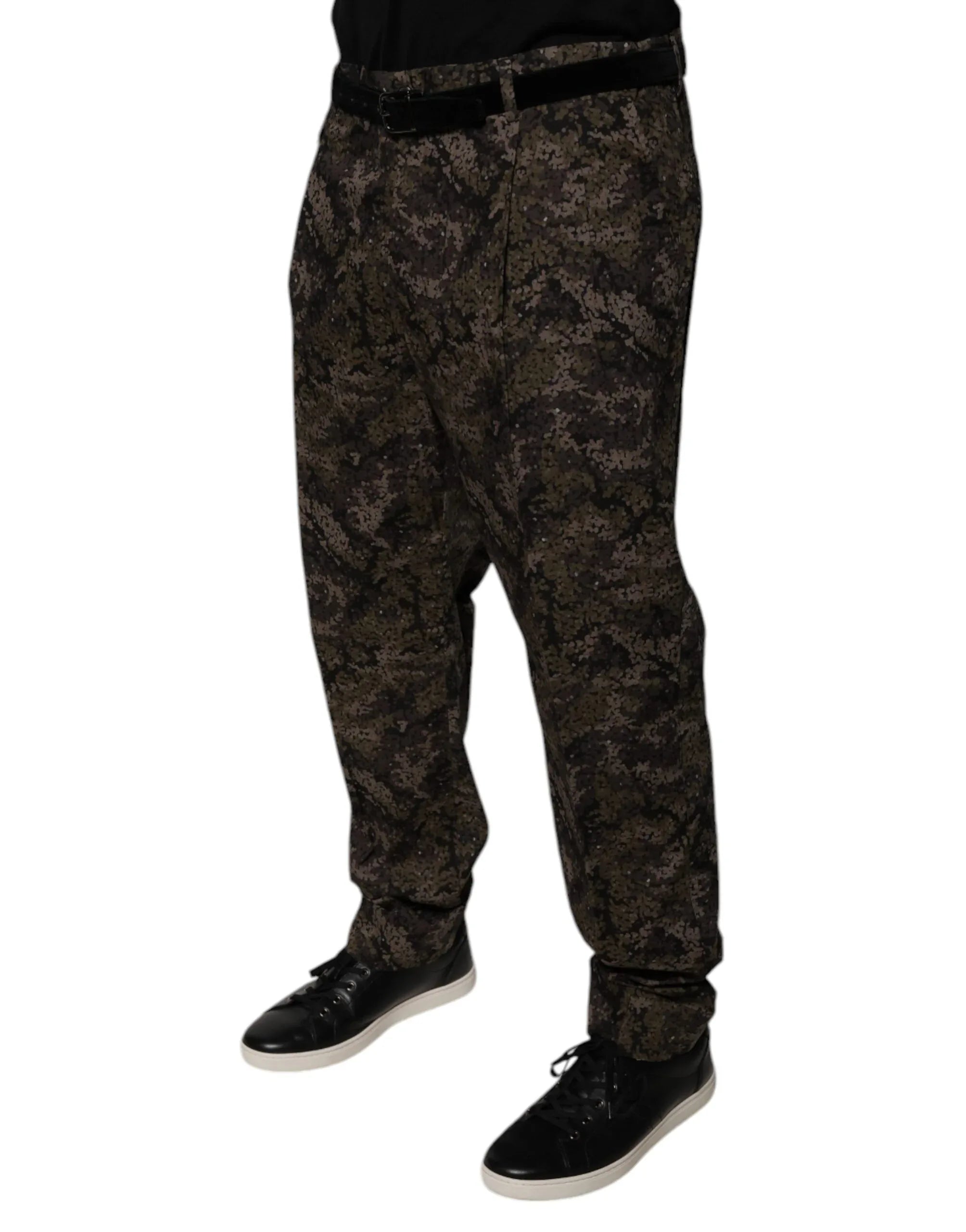 Dolce & Gabbana Multicolor Camouflage Men Dress Pants - Zeiniez
