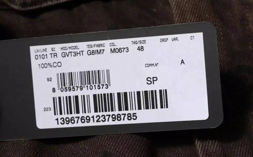 Dolce & Gabbana Brown Logo Cotton Straight Denim Jeans - Zeiniez