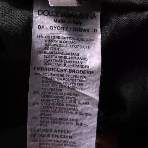 Dolce & Gabbana Black Crown White Lining Skinny Denim Jeans - Zeiniez