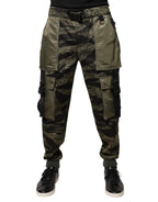 Dolce & Gabbana Green Cotton Jogger Cargo Pants - Zeiniez