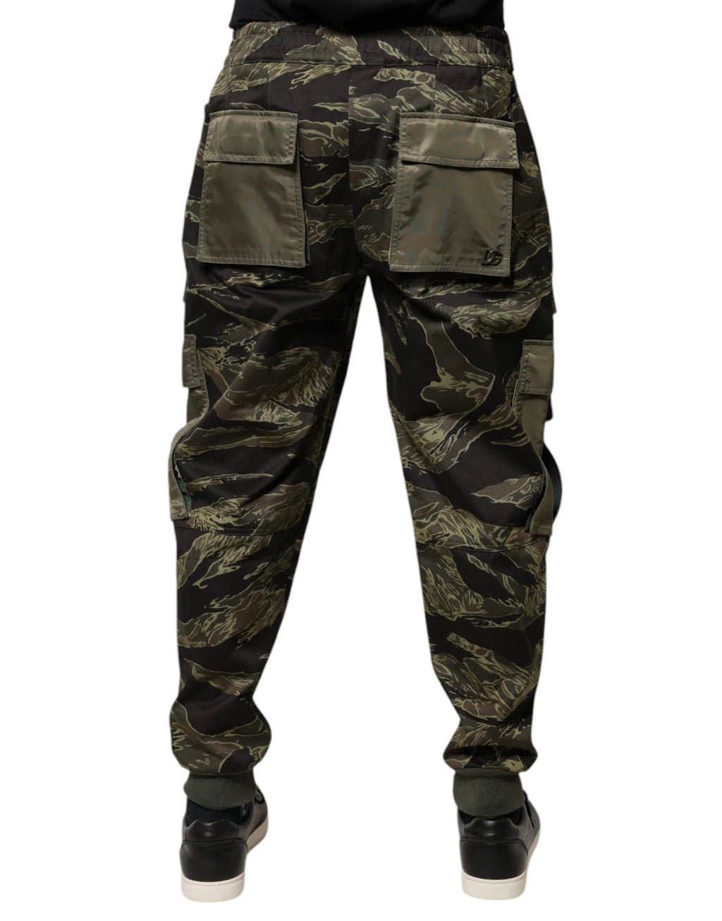 Dolce & Gabbana Green Cotton Jogger Cargo Pants - Zeiniez