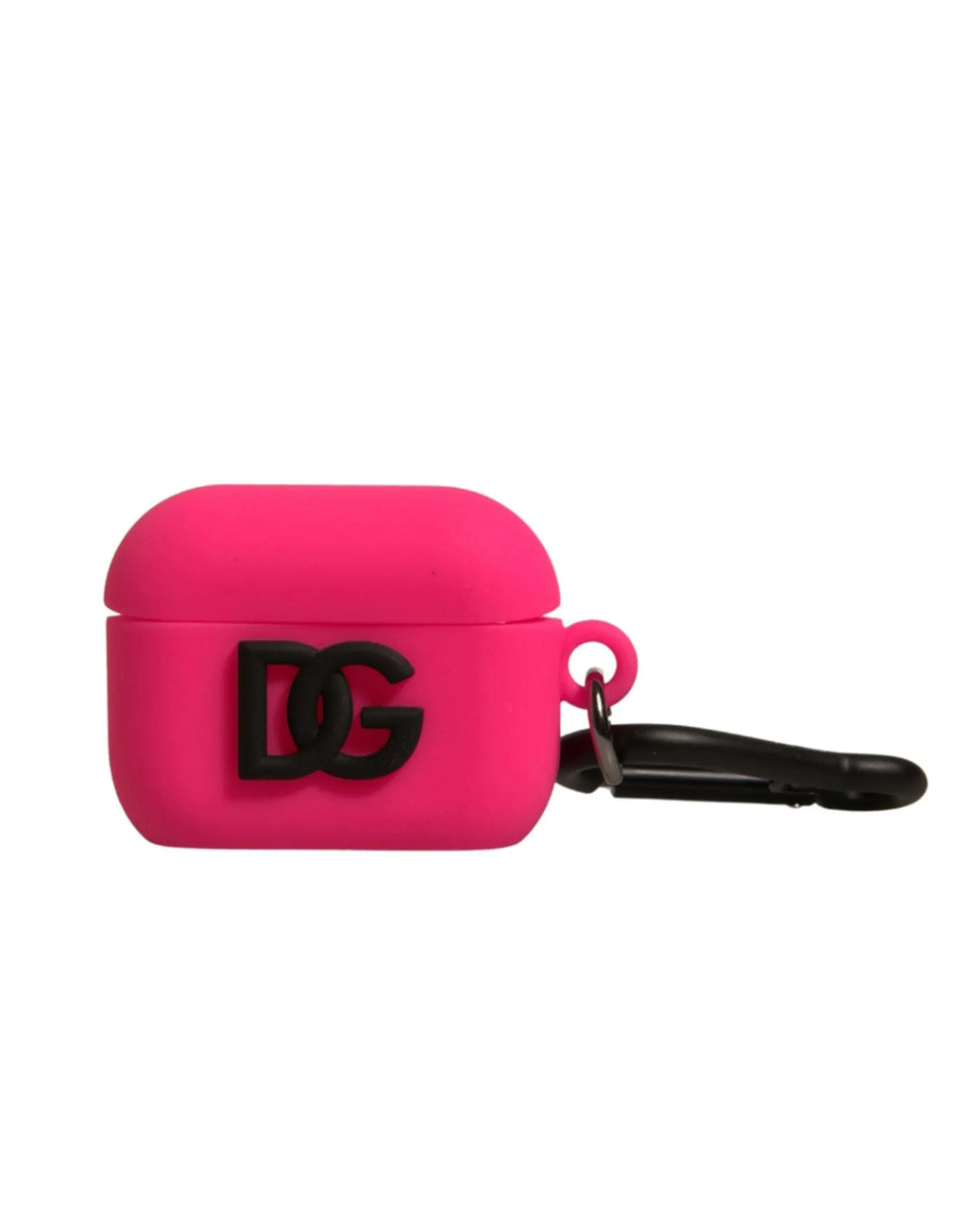 Dolce & Gabbana Pink Silicone Rubber Logo Embossed Airpods Case - Zeiniez