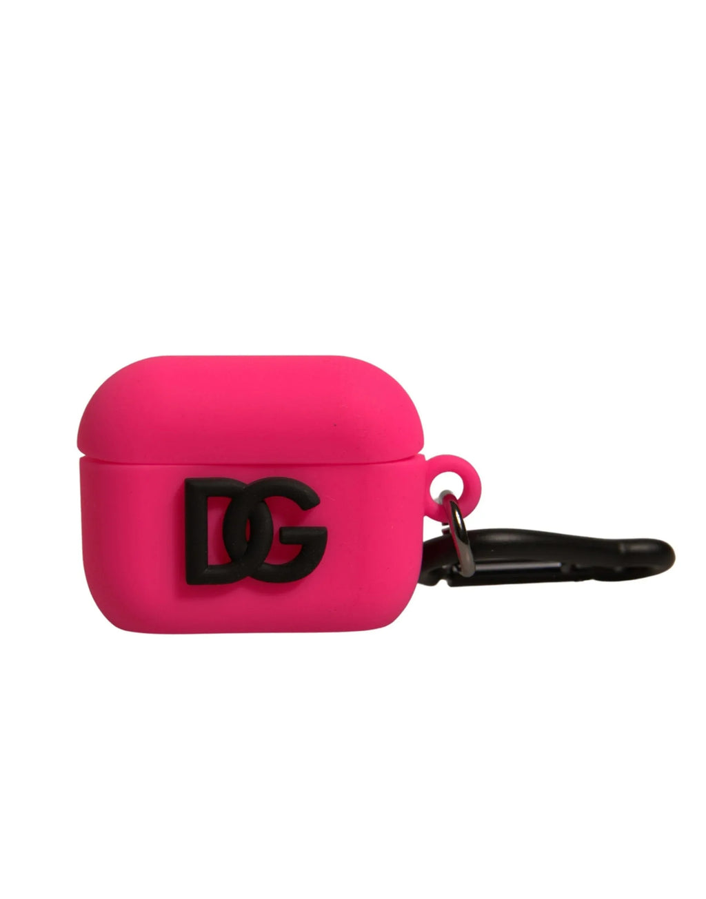 Dolce & Gabbana Pink Silicone Rubber Logo Embossed Airpods Case - Zeiniez