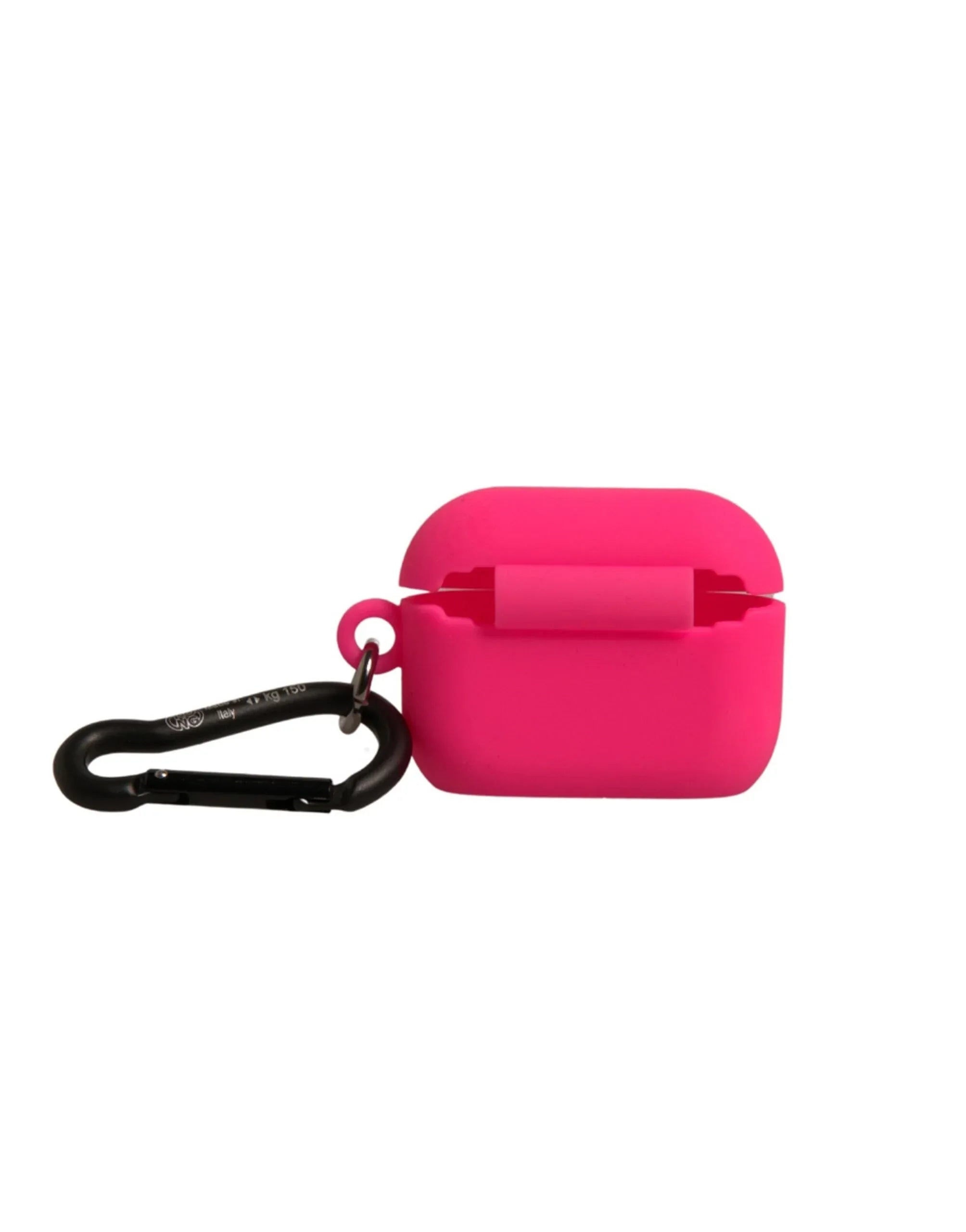 Dolce & Gabbana Pink Silicone Rubber Logo Embossed Airpods Case - Zeiniez