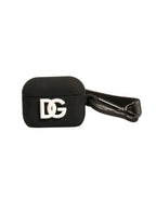Dolce & Gabbana Black Silicone Rubber Logo Embossed Airpods Case - Zeiniez