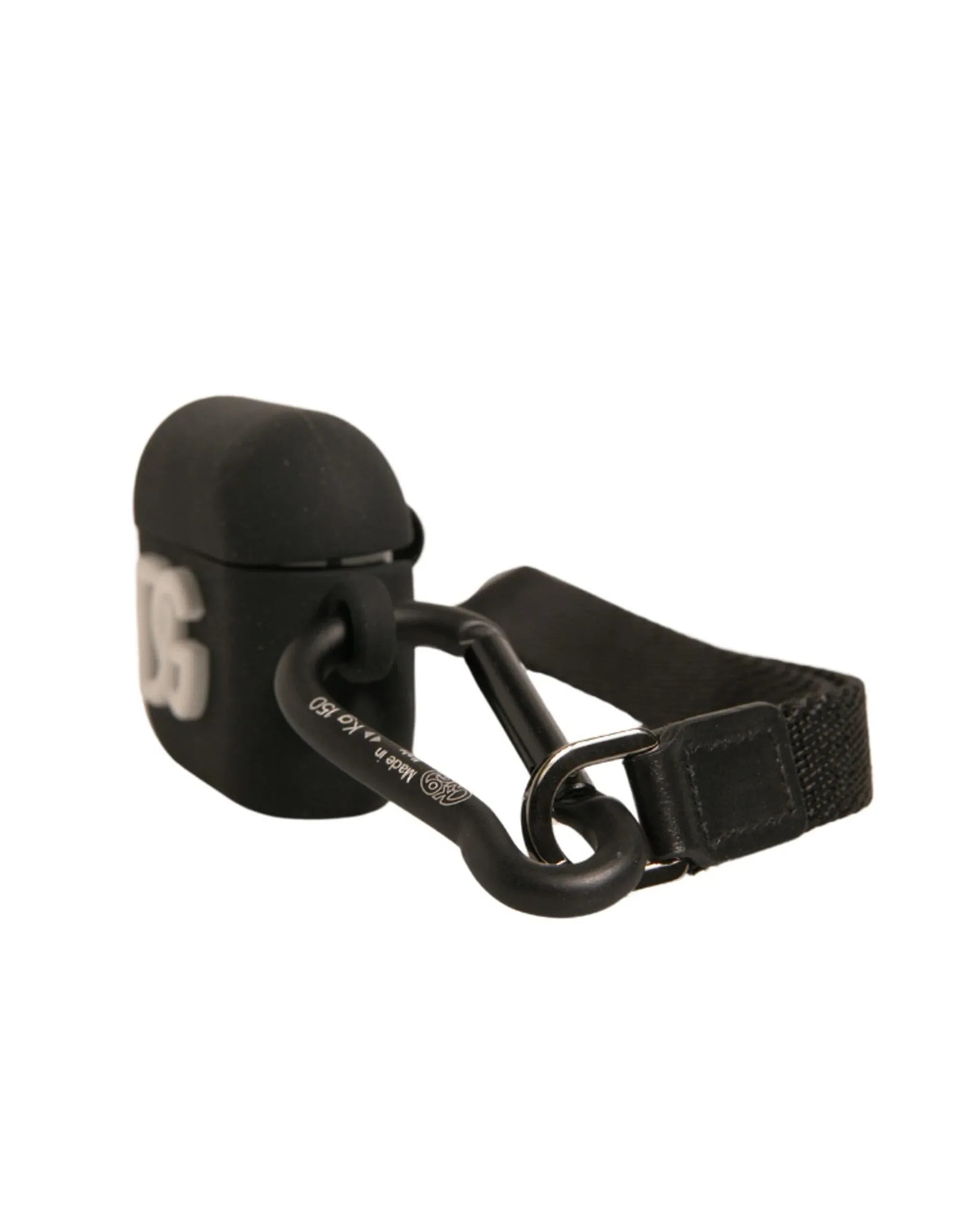 Dolce & Gabbana Black Silicone Rubber Logo Embossed Airpods Case - Zeiniez