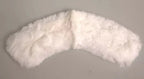 Dolce & Gabbana White Fur Shoulder Collar Wrap Shawl Scarf - Zeiniez