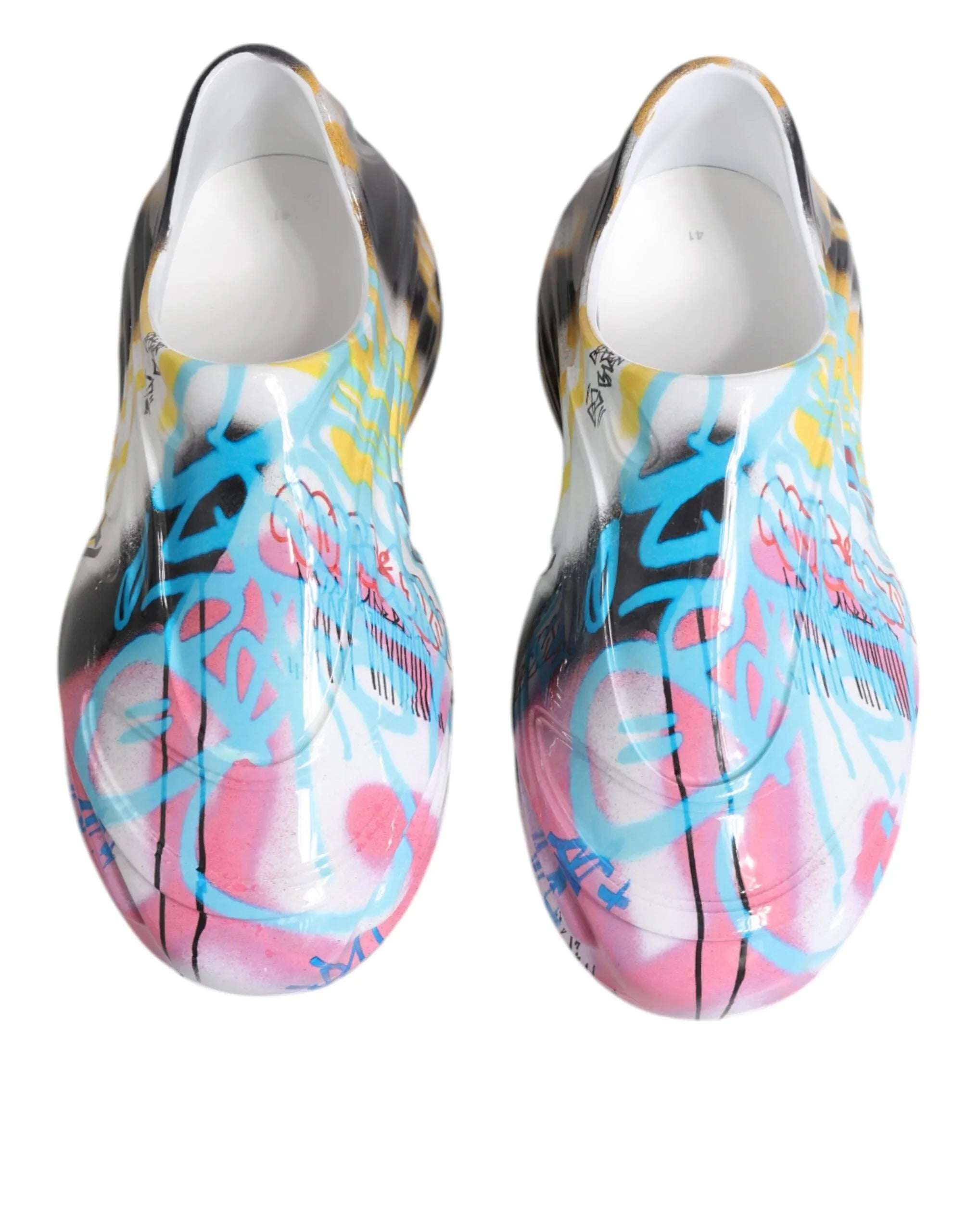 Dolce & Gabbana Multicolor Graffiti Daymaster Sneakers Shoes - Zeiniez