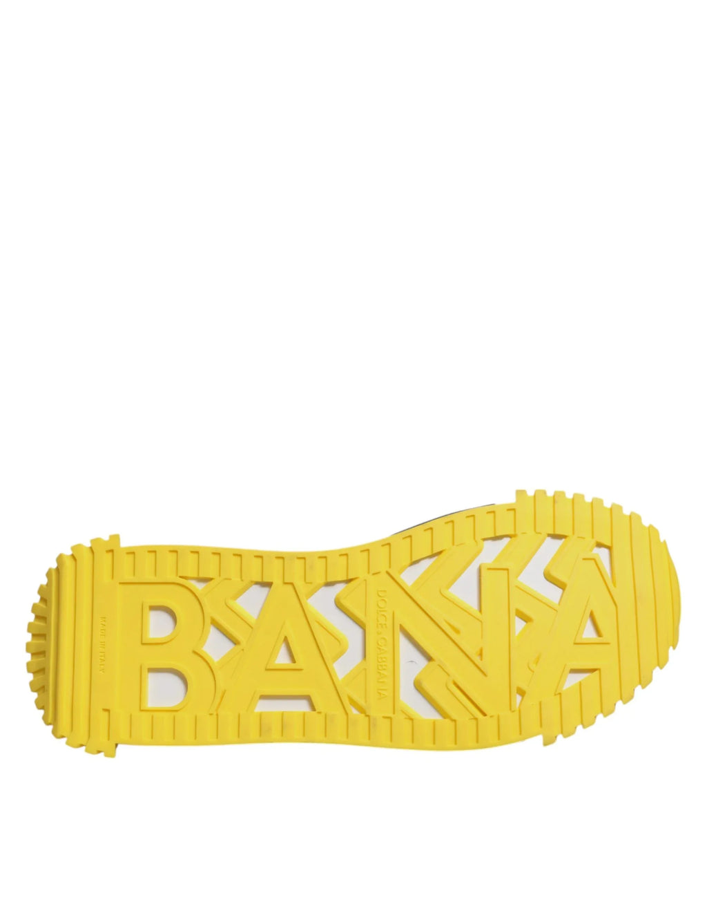 Dolce & Gabbana Black Yellow Low Top NS1 Sneakers Shoes - Zeiniez