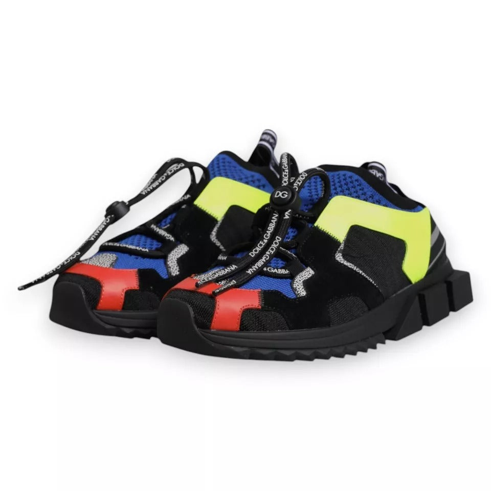 Dolce & Gabbana Multicolor Mesh Sorrento Trekking Sneakers Shoes - Zeiniez
