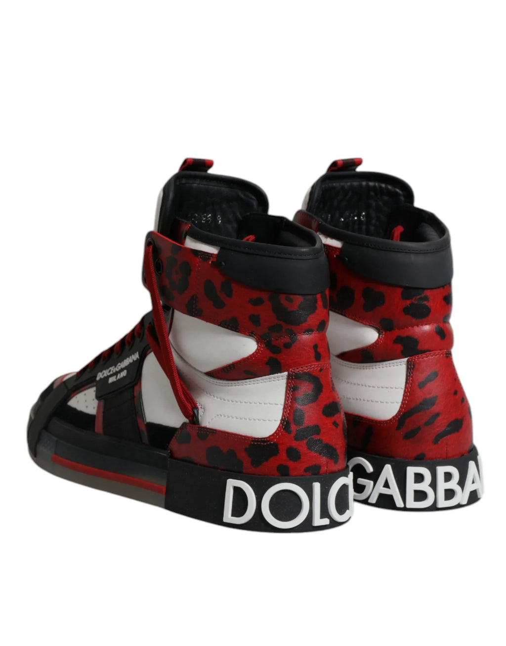 Dolce & Gabbana Multicolor Leather High Top Sneakers Shoes - Zeiniez