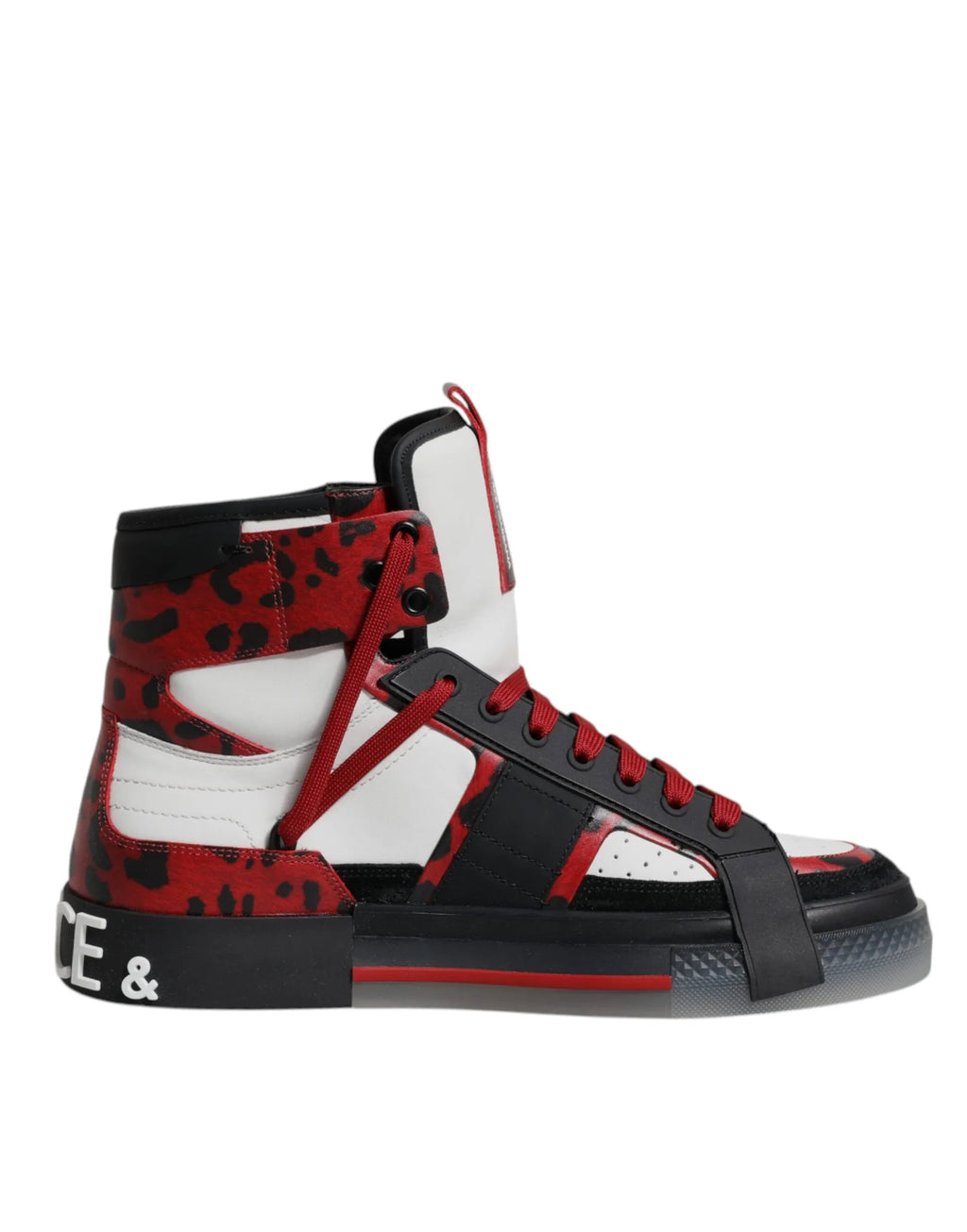 Dolce & Gabbana Multicolor Leather High Top Sneakers Shoes - Zeiniez