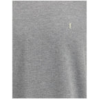 Saint Laurent Grey Cotton Oversized T-shirt - Zeiniez