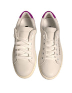Dolce & Gabbana White Suede Leather Low Top Sneakers Shoes - Zeiniez