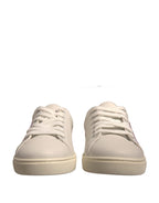 Dolce & Gabbana White Suede Leather Low Top Sneakers Shoes - Zeiniez