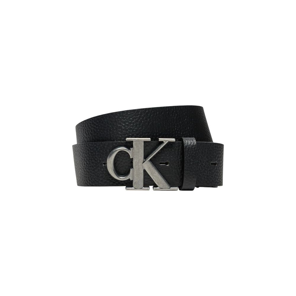 Calvin Klein Jeans Black Leather Regular Belt - Zeiniez