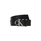 Calvin Klein Jeans Black Leather Regular Belt - Zeiniez