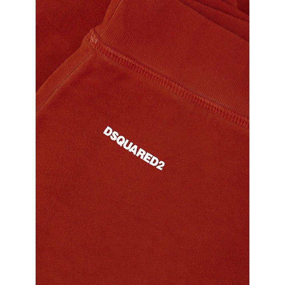 Dsquared² Red Cotton Athletic Pants - Zeiniez