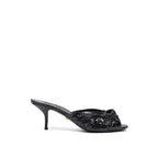 Dolce & Gabbana Black Snake Skin Platform Sandals - Zeiniez