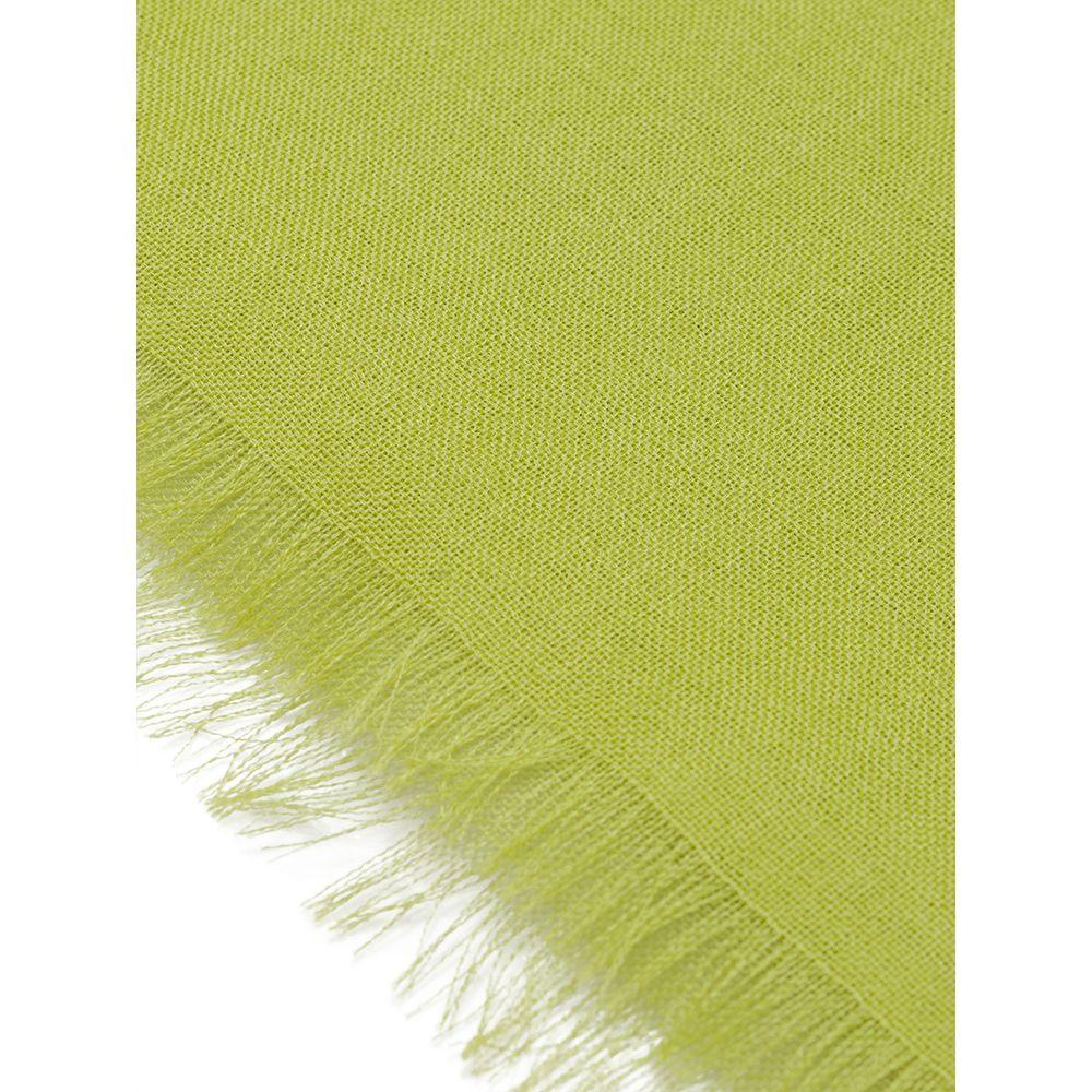 Tessitura di Novara Green Cashmere Scarf - Zeiniez