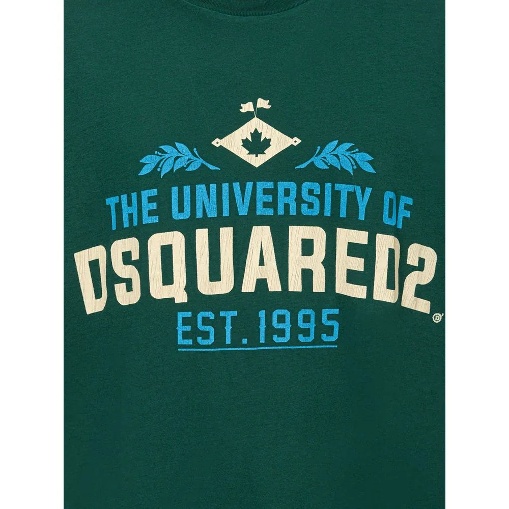 Dsquared² Green Cotton T-Shirt - Zeiniez