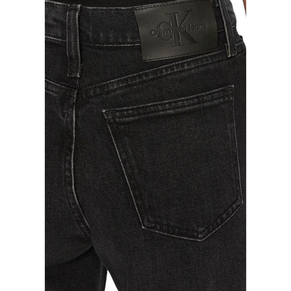 Calvin Klein Jeans Black Cotton Mom Jeans - Zeiniez