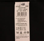 Dolce & Gabbana Gray Striped Wool Single Breasted Vest Dolce & Gabbana