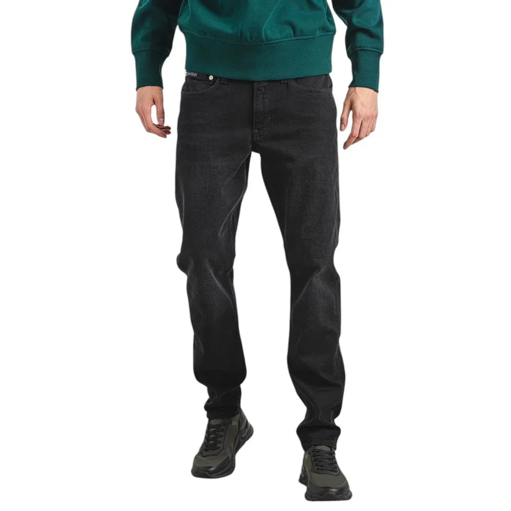 Calvin Klein Jeans Black Cotton Slim Fit Jeans - Zeiniez