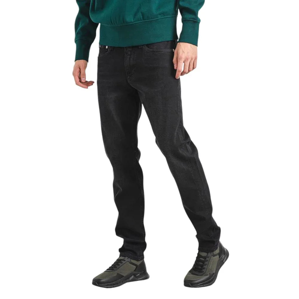 Calvin Klein Jeans Black Cotton Slim Fit Jeans - Zeiniez