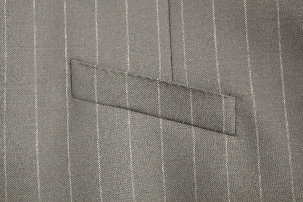 Dolce & Gabbana Black Striped Wool Logo Vest Dolce & Gabbana