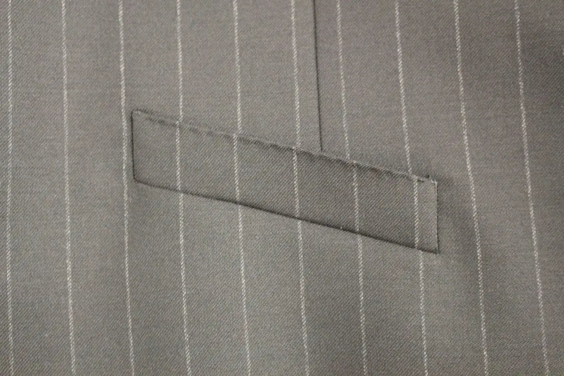 Dolce & Gabbana Black Striped Wool Logo Vest Dolce & Gabbana