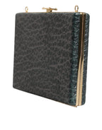 Dolce & Gabbana Black Leather Clutch Evening Crossbody Bag - Zeiniez