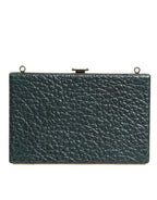 Dolce & Gabbana Black Leather Clutch Evening Crossbody Bag - Zeiniez