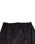 BENCIVENGA Multicolor Checkered Ruffle High Waist Mini Skirt - Zeiniez