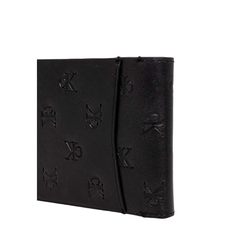 Calvin Klein Jeans Black Leather Wallet - Zeiniez
