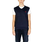 U.S. POLO ASSN. Blue Cotton Waistcoat - Zeiniez