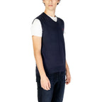 U.S. POLO ASSN. Blue Cotton Waistcoat - Zeiniez