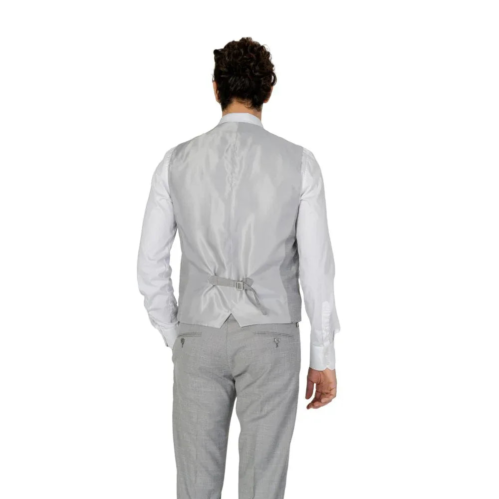 Antony Morato Gray Polyester Waistcoat - Zeiniez