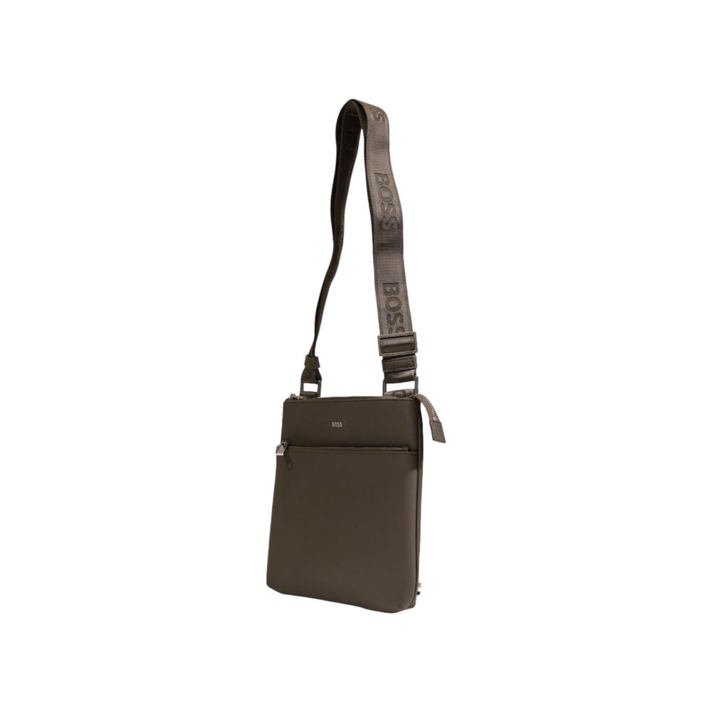 Hugo Boss Bicolor Leather Messenger Bag - Zeiniez