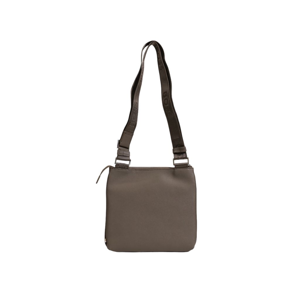 Hugo Boss Bicolor Leather Messenger Bag - Zeiniez