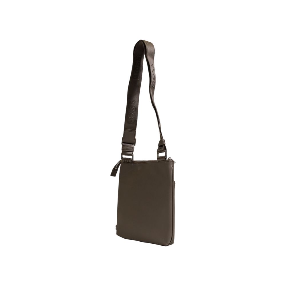 Hugo Boss Bicolor Leather Messenger Bag - Zeiniez