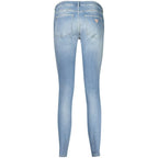 Guess Jeans Light Blue Cotton Jeans & Pant - Zeiniez