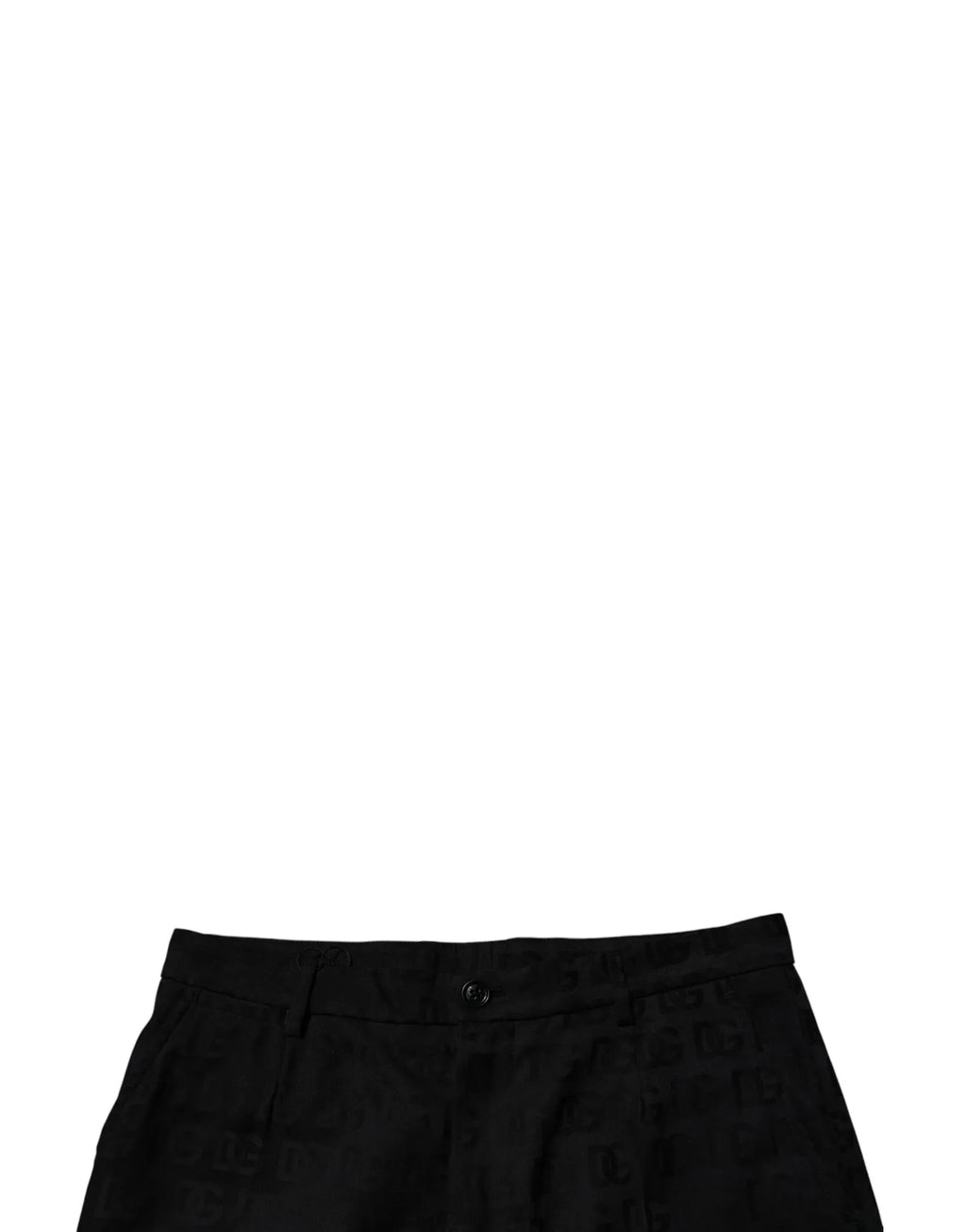 Dolce & Gabbana Black Cotton Casual Mid Waist Chino Shorts - Zeiniez