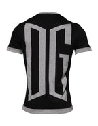 Dolce & Gabbana Black Logo Cotton Crew Neck Men Tee T-shirt - Zeiniez