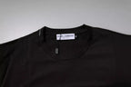 Dolce & Gabbana Dark Brown Logo Cotton Crew Neck T-shirt - Zeiniez