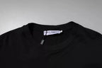 Dolce & Gabbana Black DG Logo Cotton Crew Neck T-shirt - Zeiniez