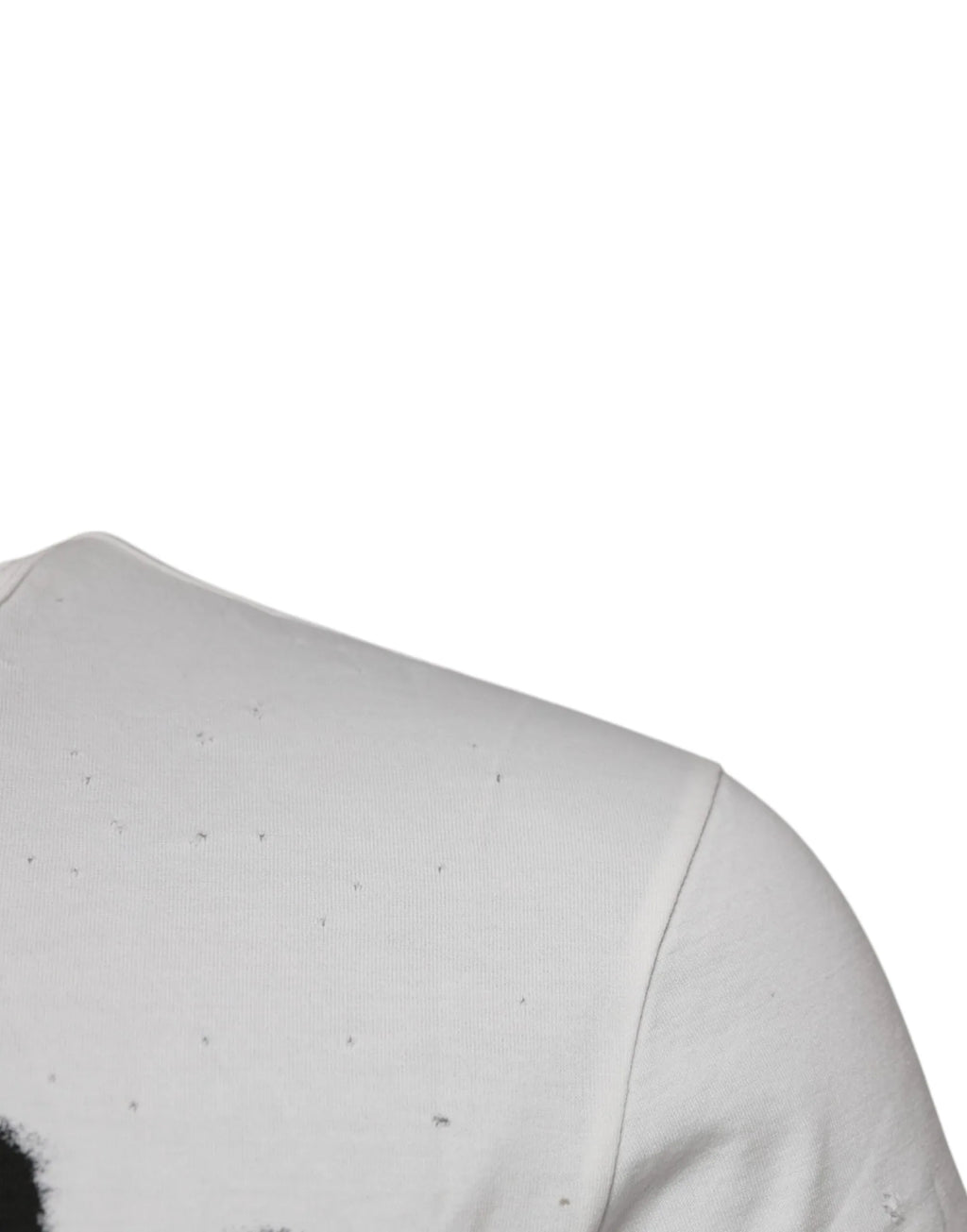 Dolce & Gabbana White Graphic Print Cotton Crew Neck T-shirt - Zeiniez