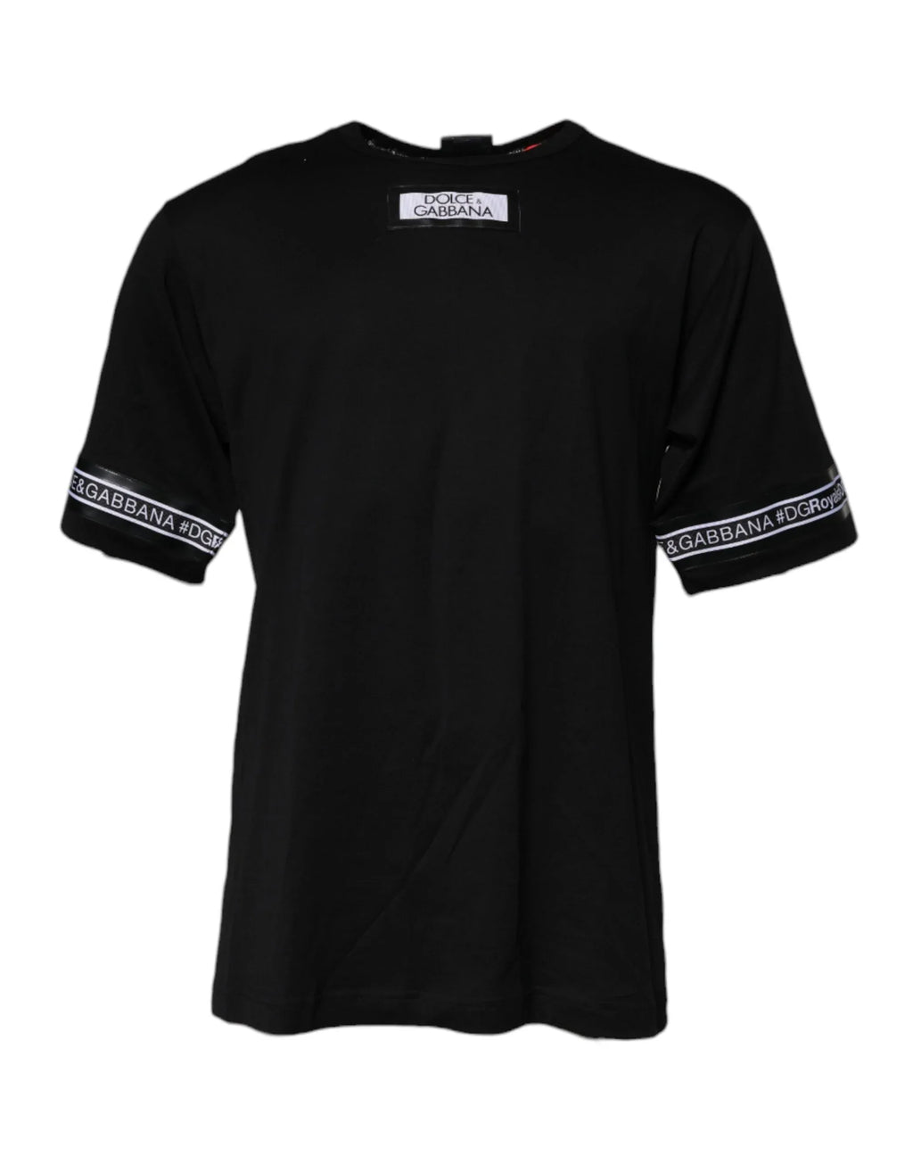 Dolce & Gabbana Black #DGMILLENNIALS Cotton Crew Neck T-shirt - Zeiniez